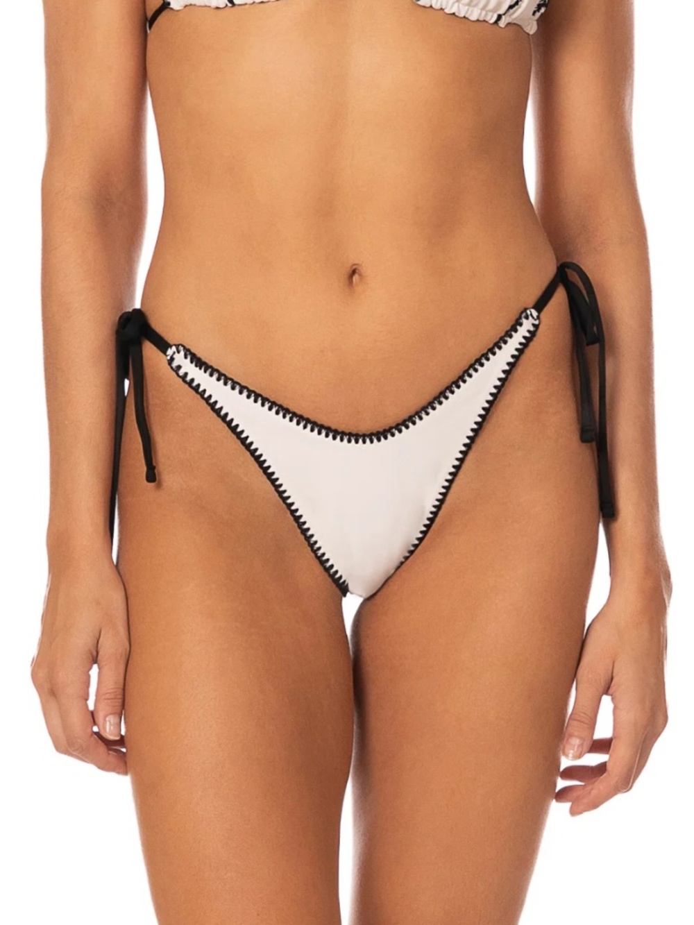 Maaji Ivory Shores Splenium Tie Side Bikini Bottom Medium NWT